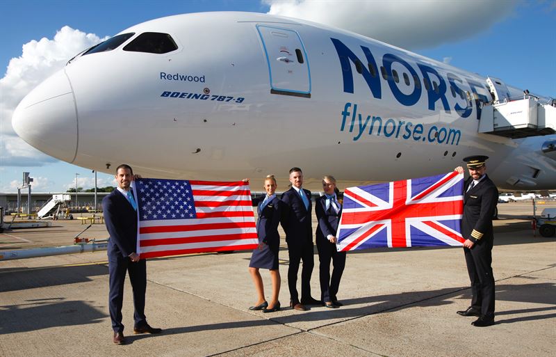 London Gatwick launches new Norse Atlantic Airways flight route to