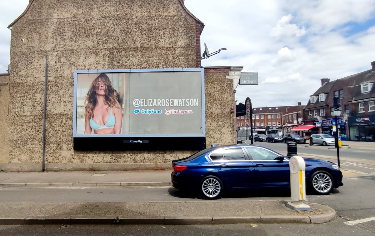 OnlyFans billboards appear in UK promoting adult sex work