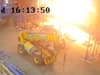 Electrical explosion: Video shows moment worker is seriously injured in huge industrial blast
